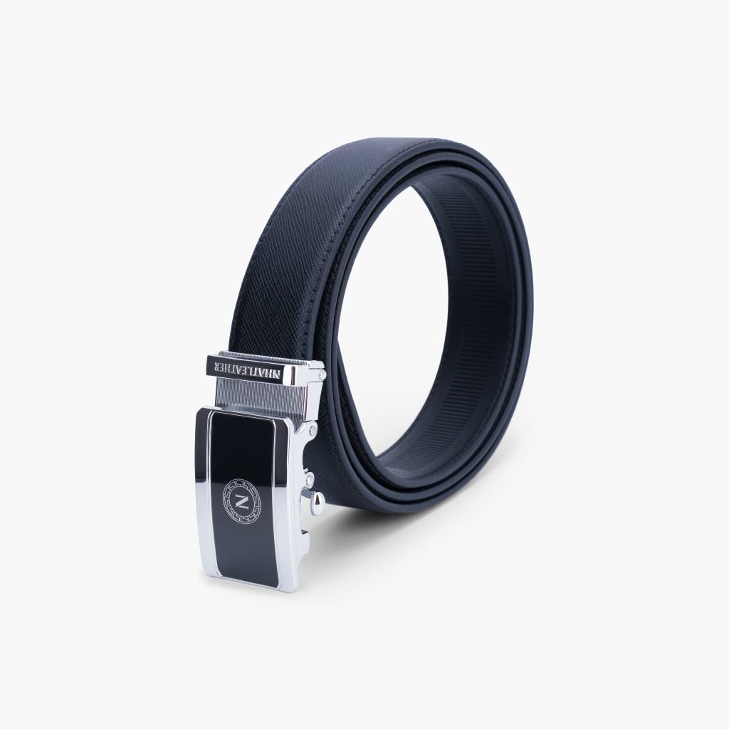 Thắt lưng da nam khoá tự NHATLEATHER - Dây lưng mặt trượt cao cấp - NDT-075