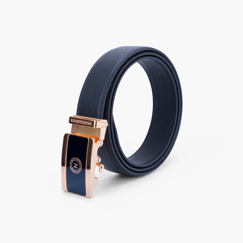 Thắt lưng da nam khoá tự NHATLEATHER - Dây lưng mặt trượt cao cấp - NDT-075