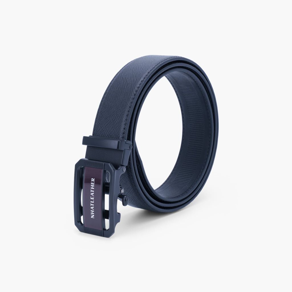 Thắt lưng da nam khoá tự NHATLEATHER - Dây lưng mặt trượt cao cấp - NDT-075