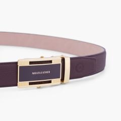 Thắt lưng da nam khoá tự động NHATLEATHER - Dây lưng mặt trượt tự động - NDT-076