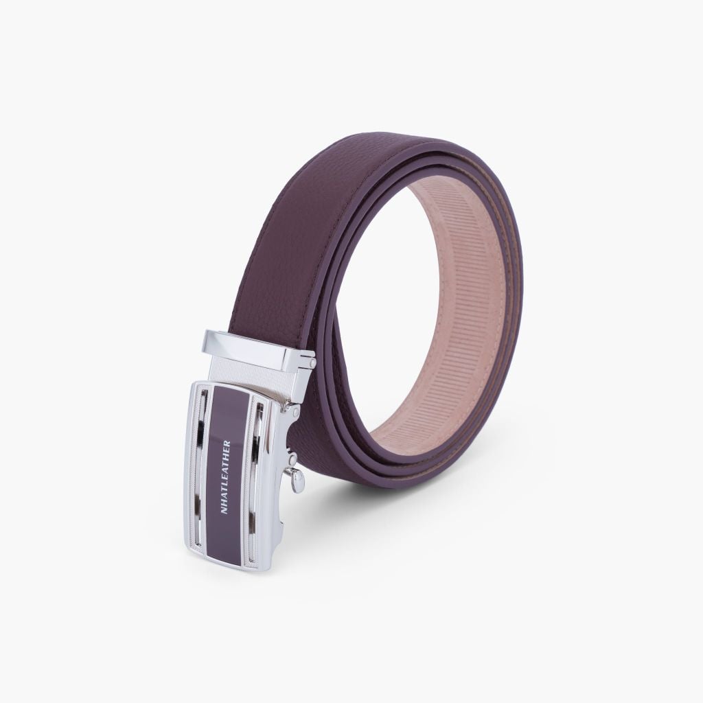 Thắt lưng da nam khoá tự động NHATLEATHER - Dây lưng mặt trượt tự động - NDT-076