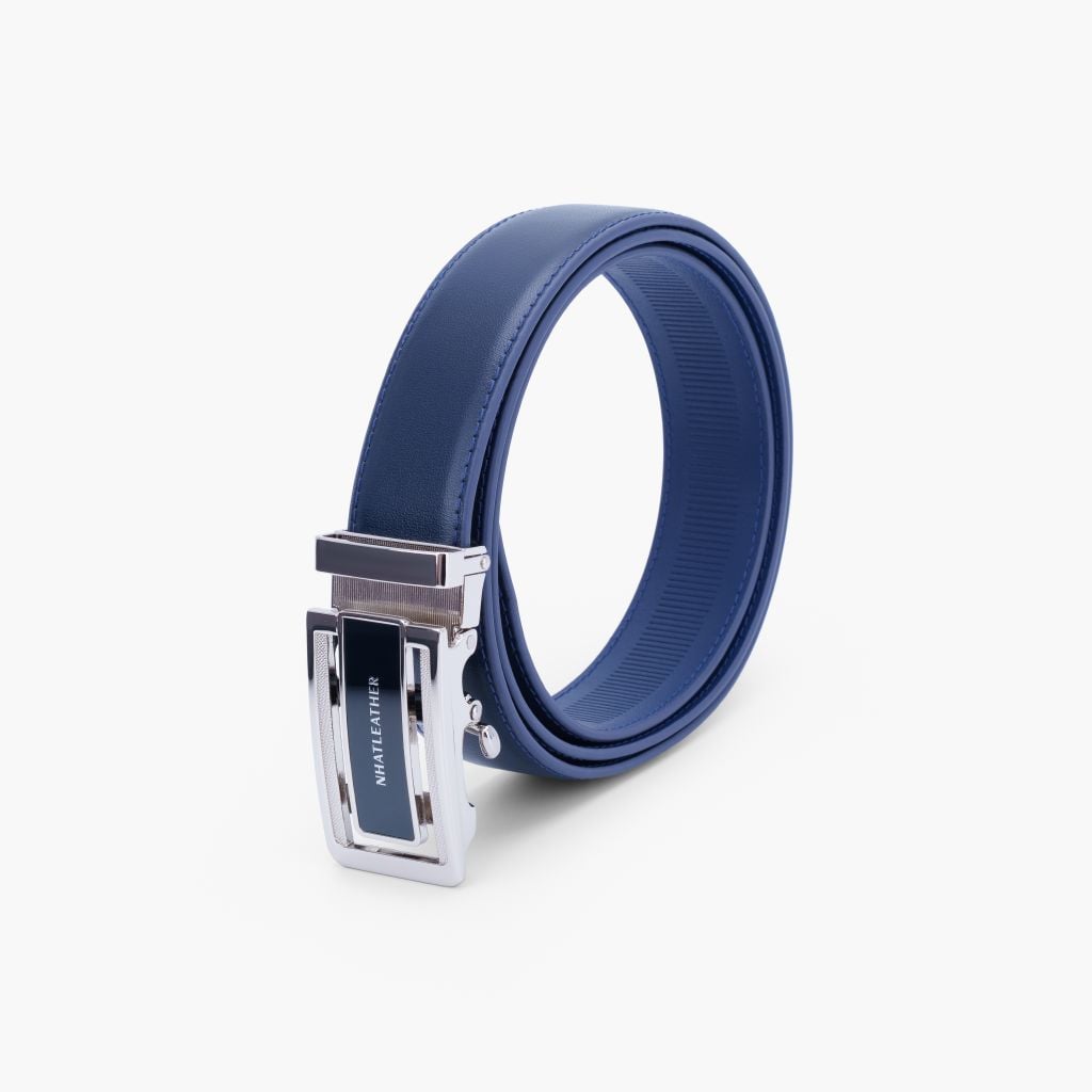 Thắt lưng da nam khoá tự động NHATLEATHER - Dây lưng mặt trượt tự động - NDT-076
