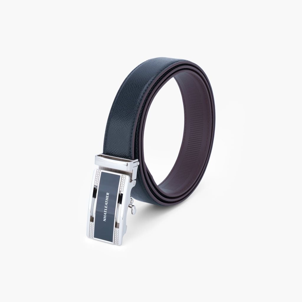 Thắt lưng da khoá tự động mặt trượt mạ chân không IP cao cấp bản 32mm - NDT-080