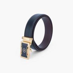 Thắt lưng da khoá tự động mặt trượt mạ chân không IP cao cấp bản 32mm - NDT-080