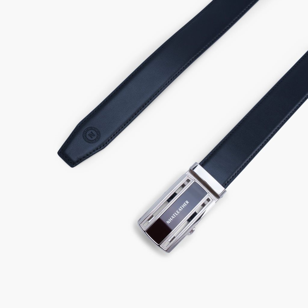 Thắt lưng da khoá tự động mặt trượt mạ chân không IP cao cấp bản 32mm - NDT-080