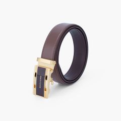 Thắt lưng da khoá tự động mặt trượt mạ chân không IP cao cấp bản 32mm - NDT-080