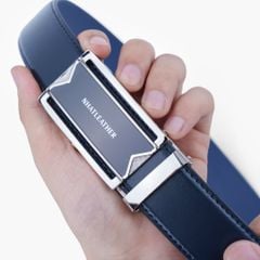 Thắt lưng da khoá tự động mặt trượt mạ chân không IP cao cấp bản 32mm - NDT-080