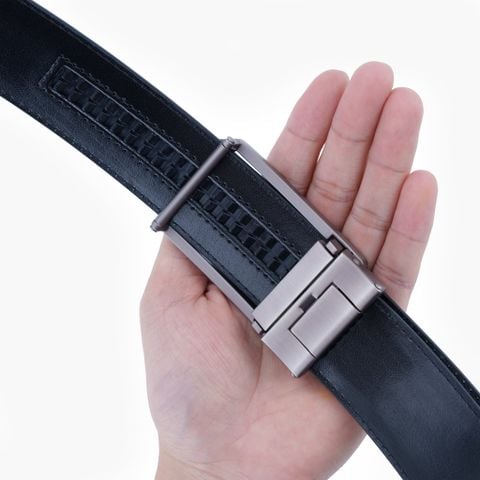 Thắt lưng nam Fix & Fit khóa tự động mặt trượt bản 35mm- điều chỉnh độ chặt ngay tại mặt dây - NDT-081