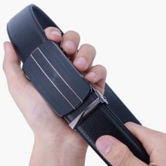 Thắt lưng nam khóa tự động, mặt chữ nhật hiện đại bản 35mm - NDT-082