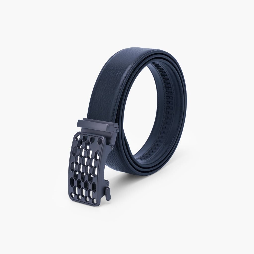 Thắt lưng nam khóa tự động, mặt chữ nhật hiện đại bản 35mm - NDT-082