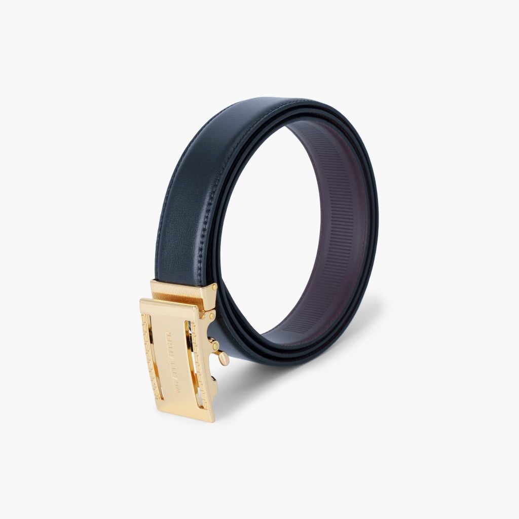 Thắt lưng nam da khóa tự động - Thắt lưng nam mặt trượt bản 32mm - NDT-083