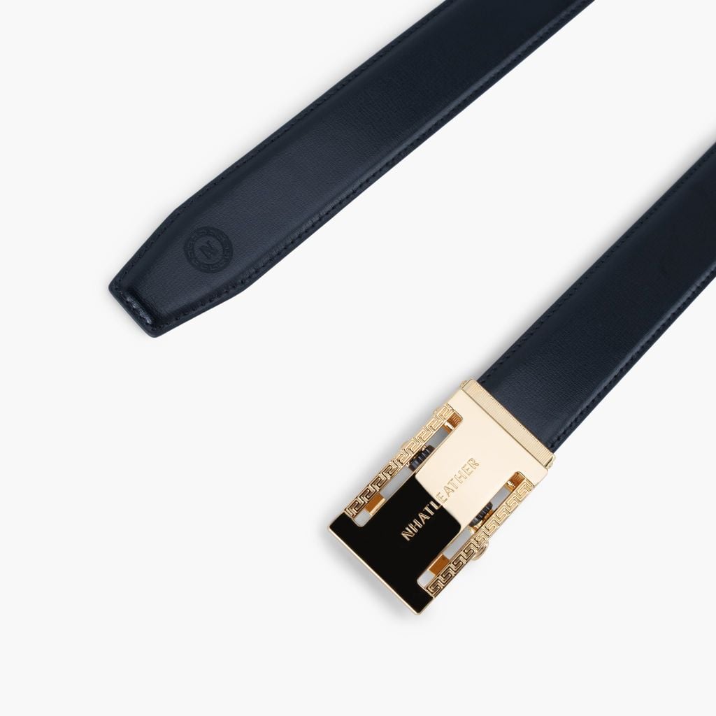 Thắt lưng nam da khóa tự động - Thắt lưng nam mặt trượt bản 32mm - NDT-083
