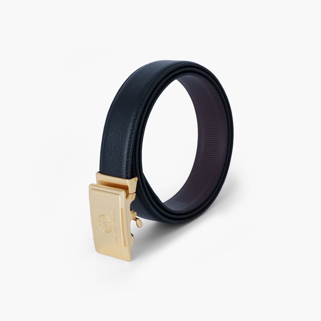 Thắt lưng nam da khóa tự động - Thắt lưng nam mặt trượt bản 32mm - NDT-083
