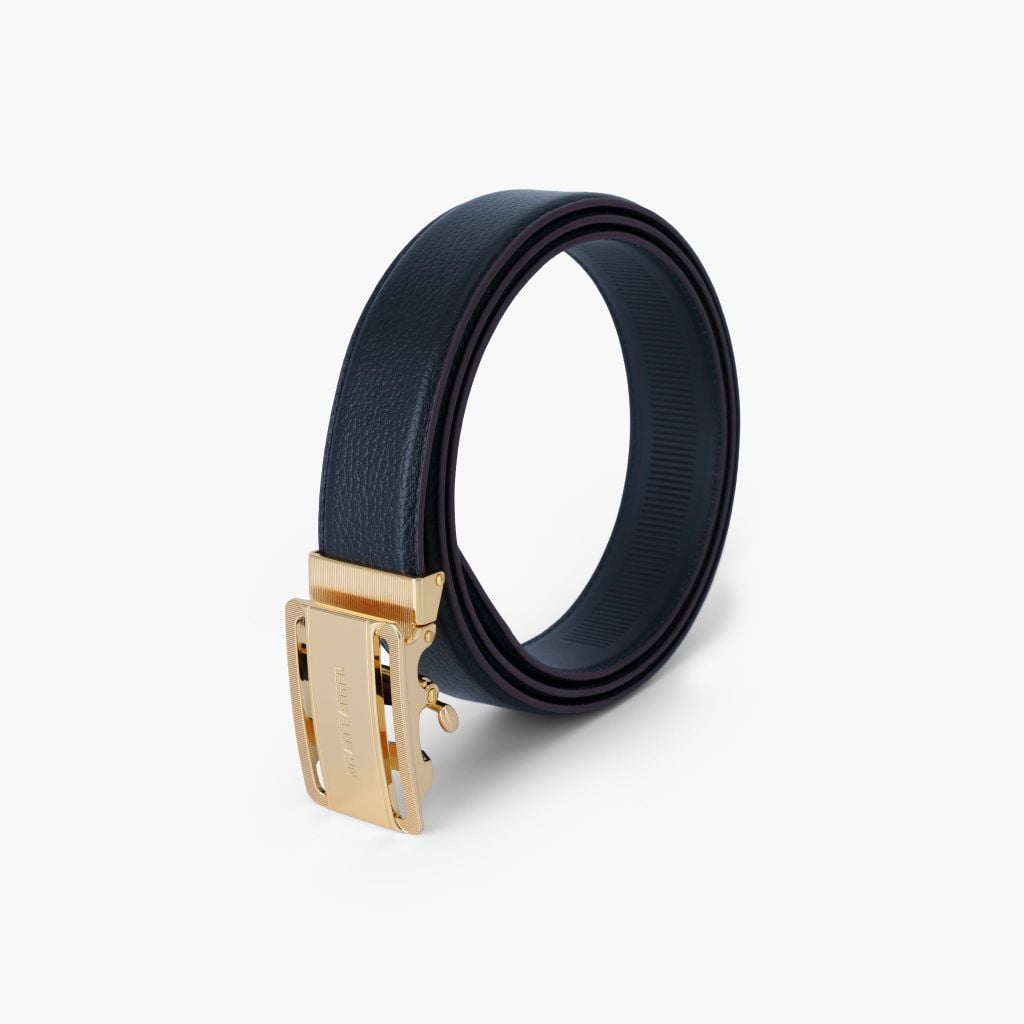Thắt lưng nam da khóa tự động - Thắt lưng nam mặt trượt bản 32mm - NDT-083
