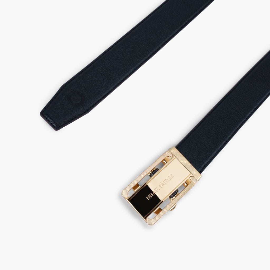 Thắt lưng nam da khóa tự động - Thắt lưng nam mặt trượt bản 32mm - NDT-083