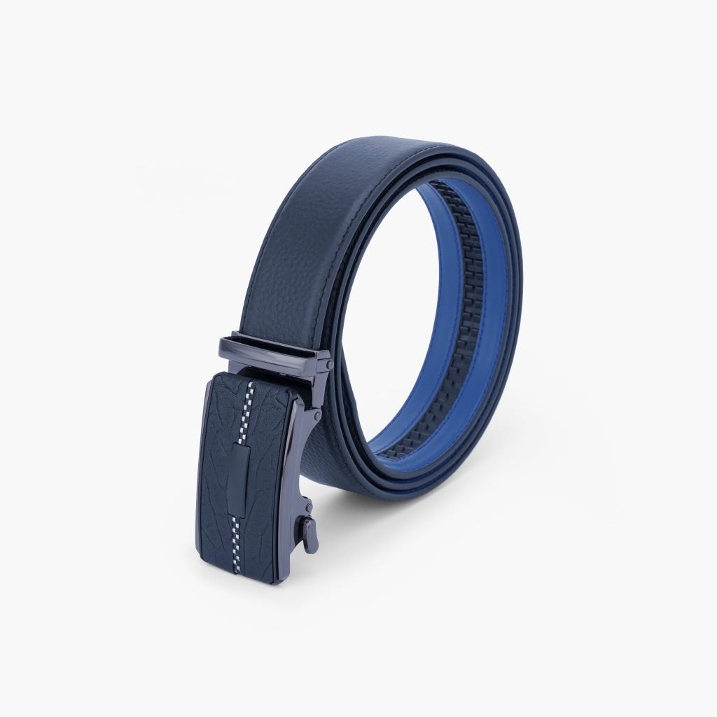 Thắt lưng da khoá tự động NHATLEATHER - Thắt lưng da bò mặt trượt - NDT-085