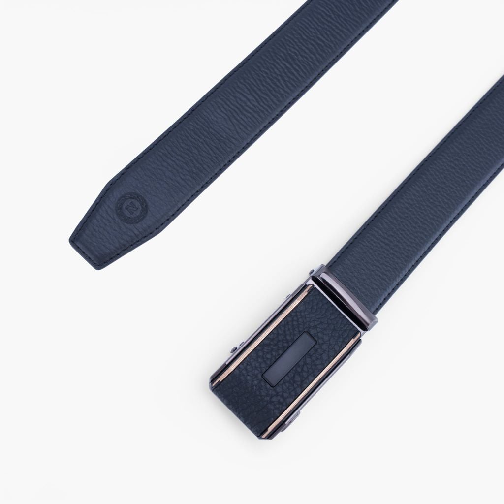 Thắt lưng da khoá tự động NHATLEATHER - Thắt lưng da bò mặt trượt - NDT-085