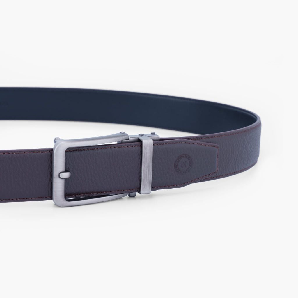 Thắt lưng da khoá tự động NHATLEATHER - Thắt lưng da bò mặt trượt - NDT-085