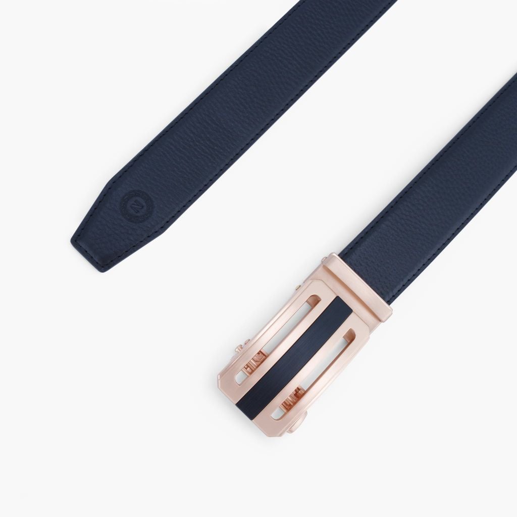 Thắt lưng da khoá tự động NHATLEATHER - Thắt lưng da bò mặt trượt - NDT-086