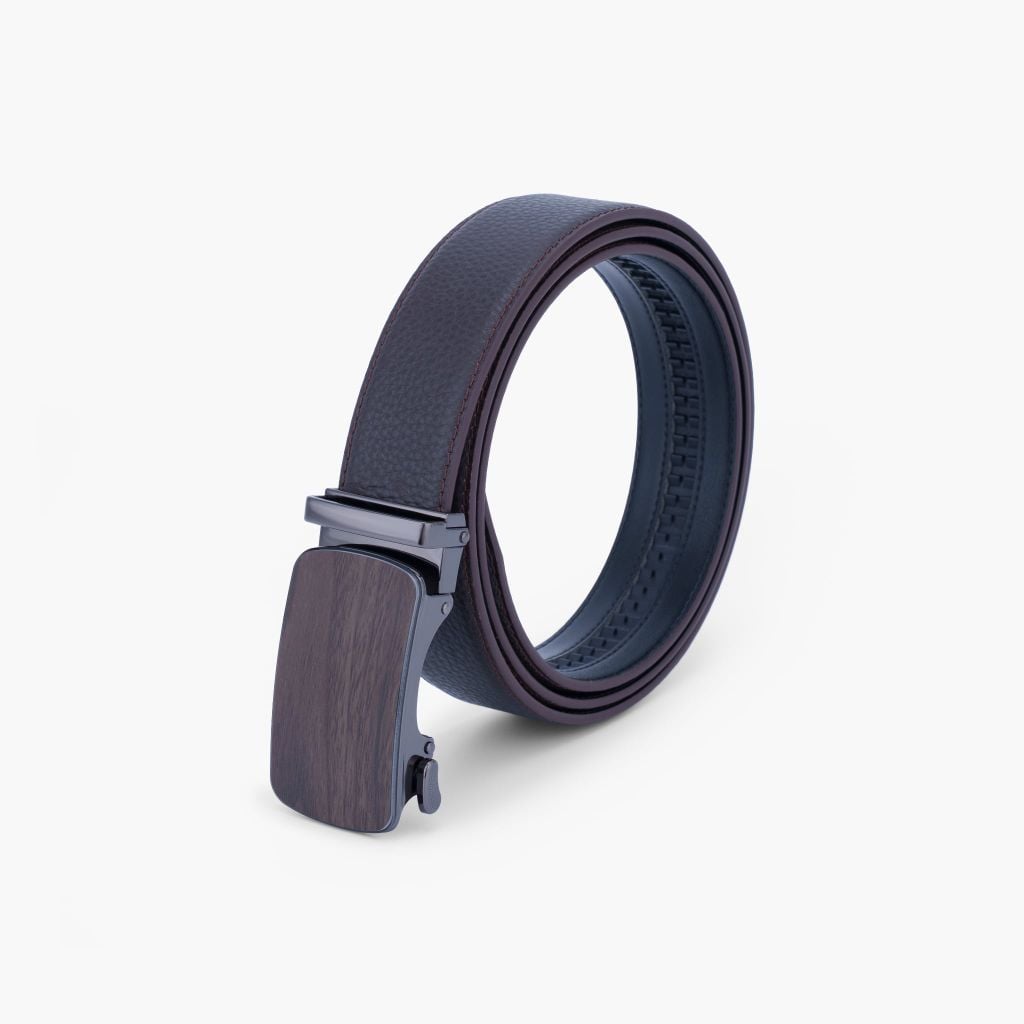 Thắt lưng da khoá tự động NHATLEATHER - Thắt lưng da bò mặt trượt - NDT-086