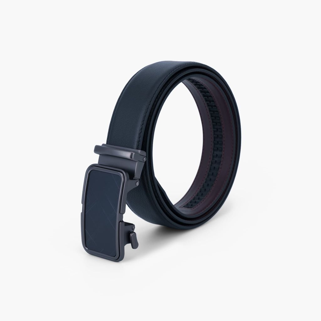 Thắt lưng nam da khóa tự động mặt trượt thanh lịch, tối giản bản 34mm - NDT-091