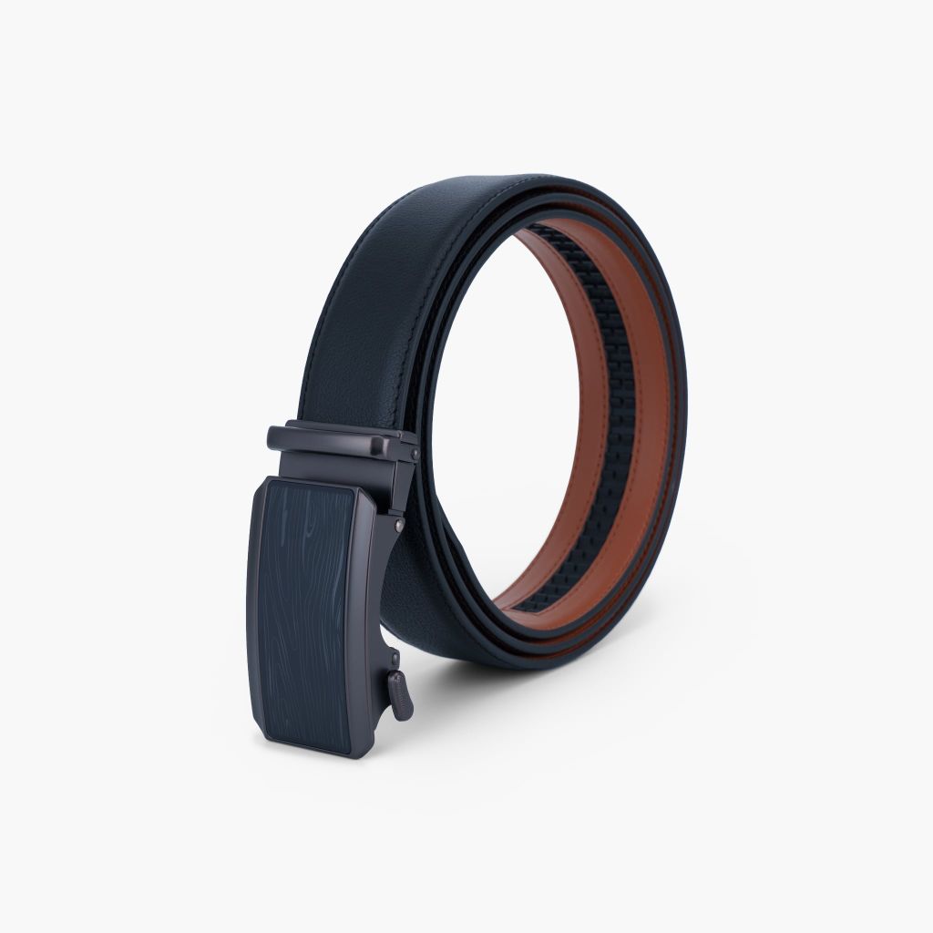 Thắt lưng nam da khóa tự động mặt trượt thanh lịch, tối giản bản 34mm - NDT-091