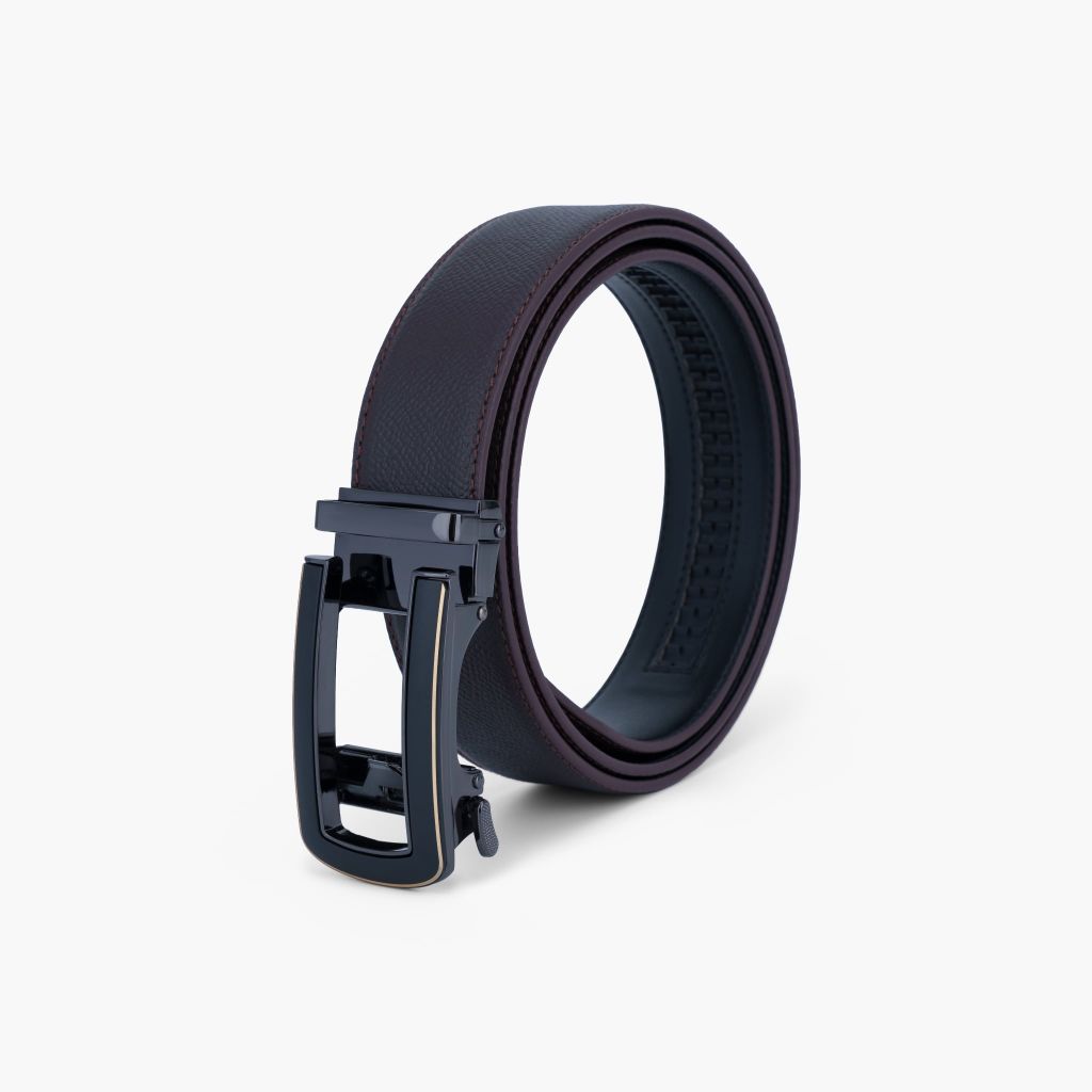Thắt lưng nam da khóa tự động mặt trượt thanh lịch, tối giản bản 34mm - NDT-091