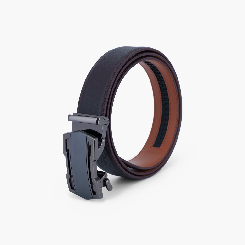 Thắt lưng nam da khóa tự động mặt trượt thanh lịch, tối giản bản 34mm - NDT-091