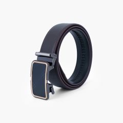 Thắt lưng nam da khóa tự động mặt trượt thanh lịch, tối giản bản 34mm - NDT-091