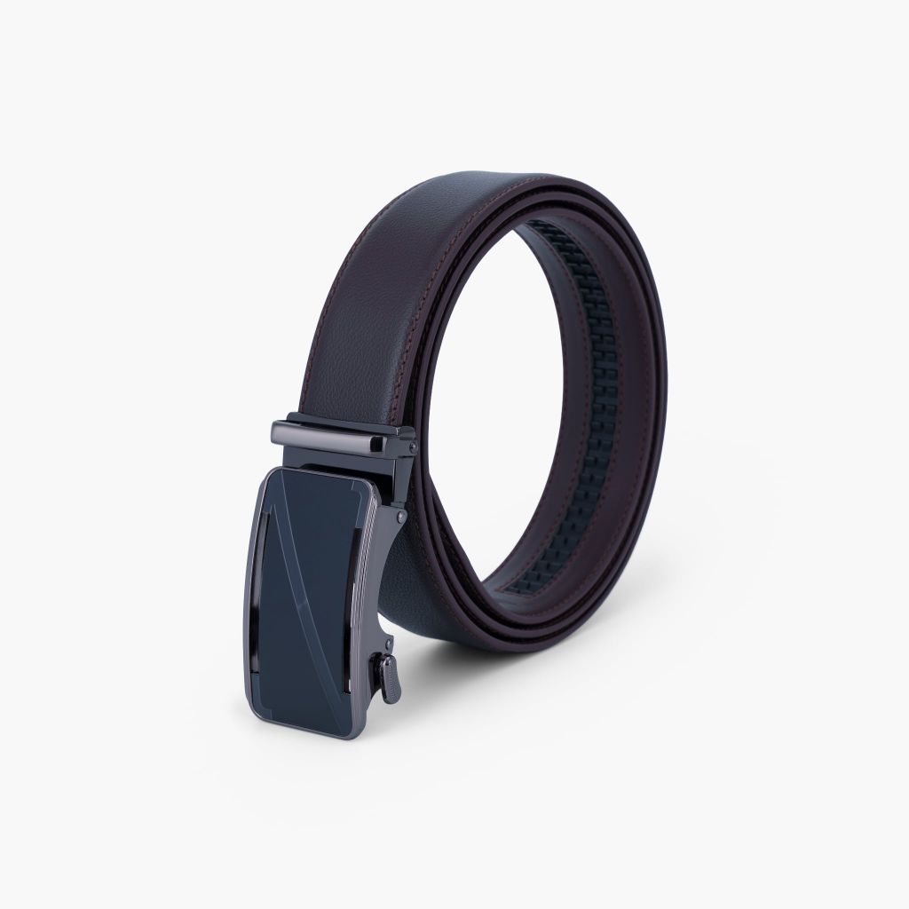 Thắt lưng nam da khóa tự động mặt trượt thanh lịch, tối giản bản 34mm - NDT-091