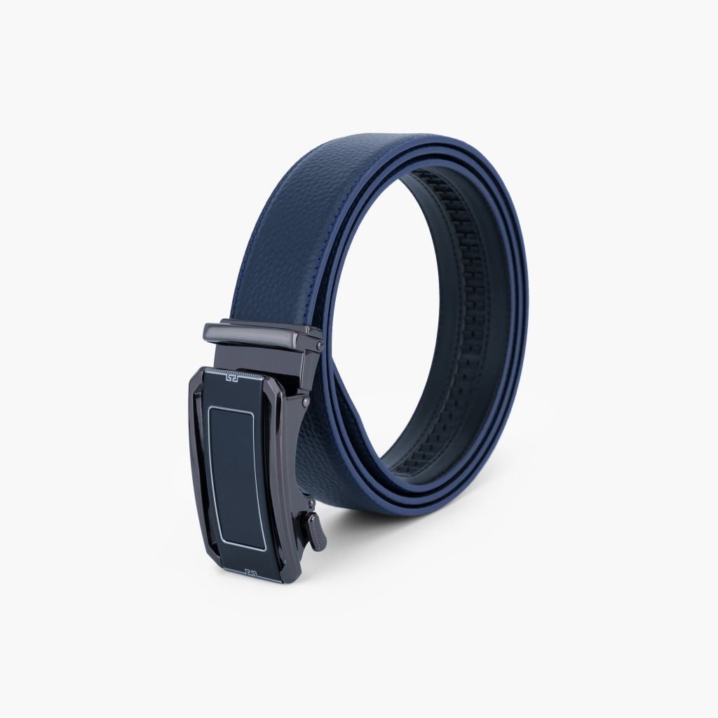 Thắt lưng nam da khóa tự động mặt trượt thanh lịch, tối giản bản 34mm - NDT-091