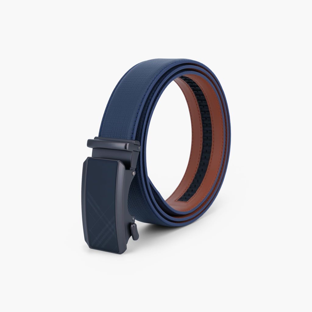 Thắt lưng nam da khóa tự động mặt trượt thanh lịch, tối giản bản 34mm - NDT-091