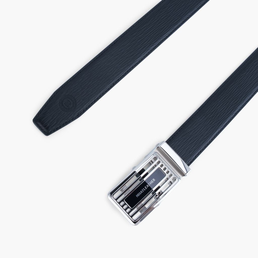 Thắt lưng nam da khóa tự động mặt trượt da lót Nappa bản 32mm - NDT-092