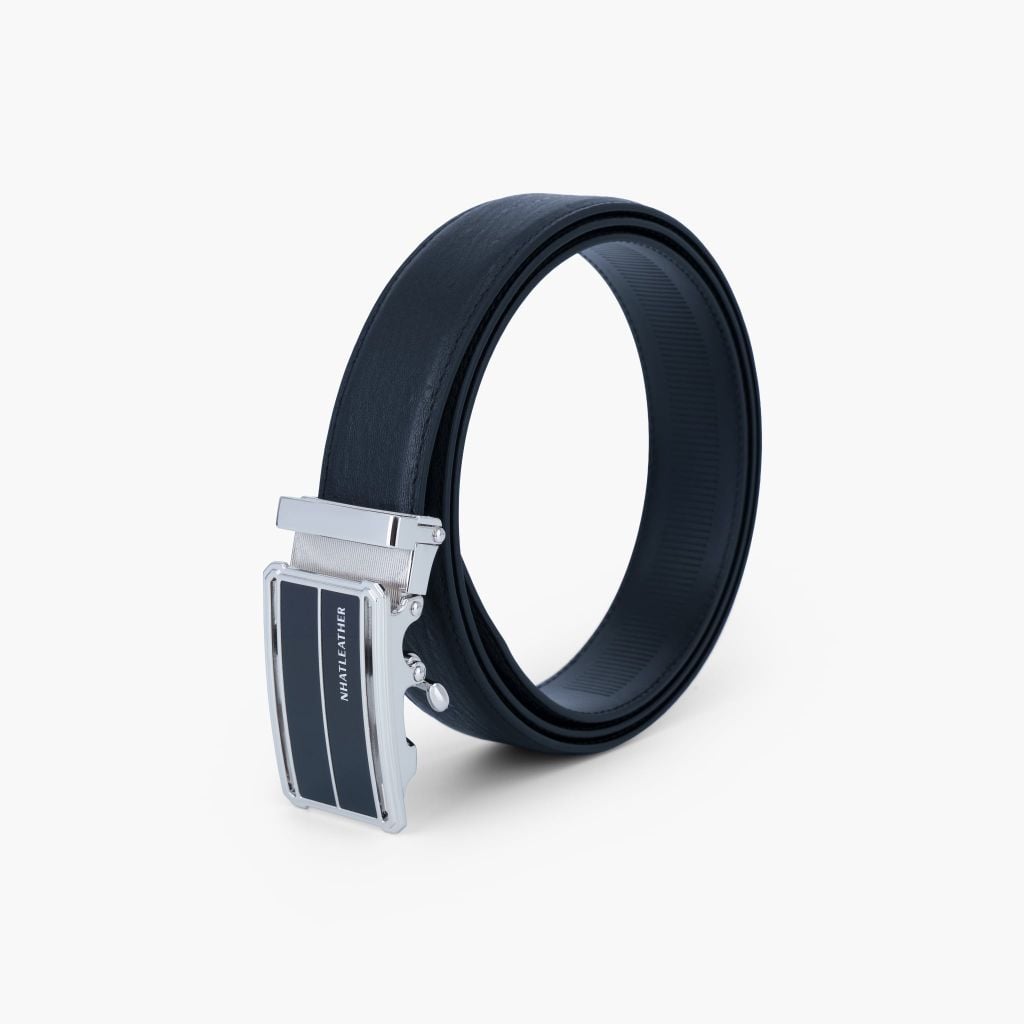 Thắt lưng nam da khóa tự động mặt trượt da lót Nappa bản 32mm - NDT-092