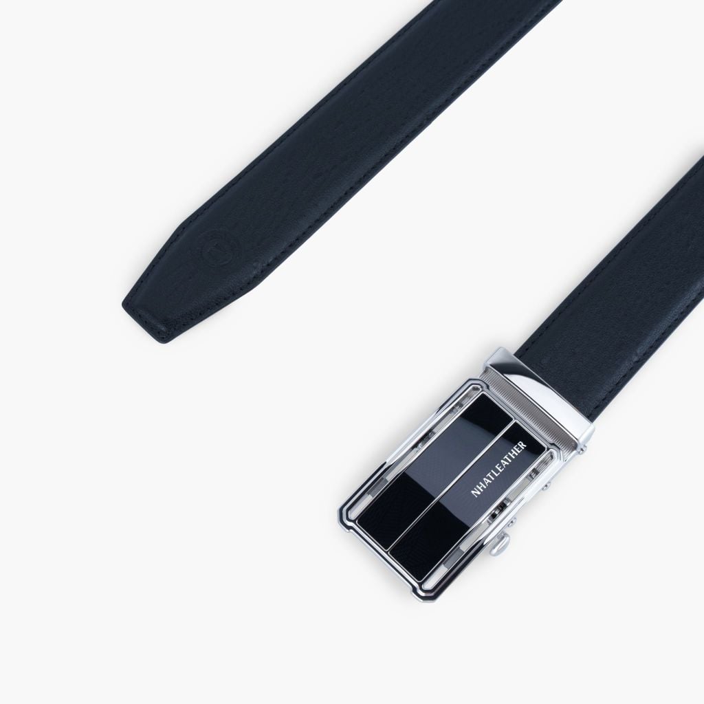 Thắt lưng nam da khóa tự động mặt trượt da lót Nappa bản 32mm - NDT-092