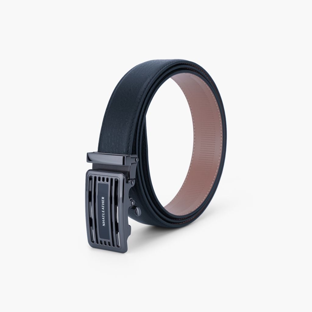 Thắt lưng nam da khóa tự động mặt trượt da lót Nappa bản 32mm - NDT-092