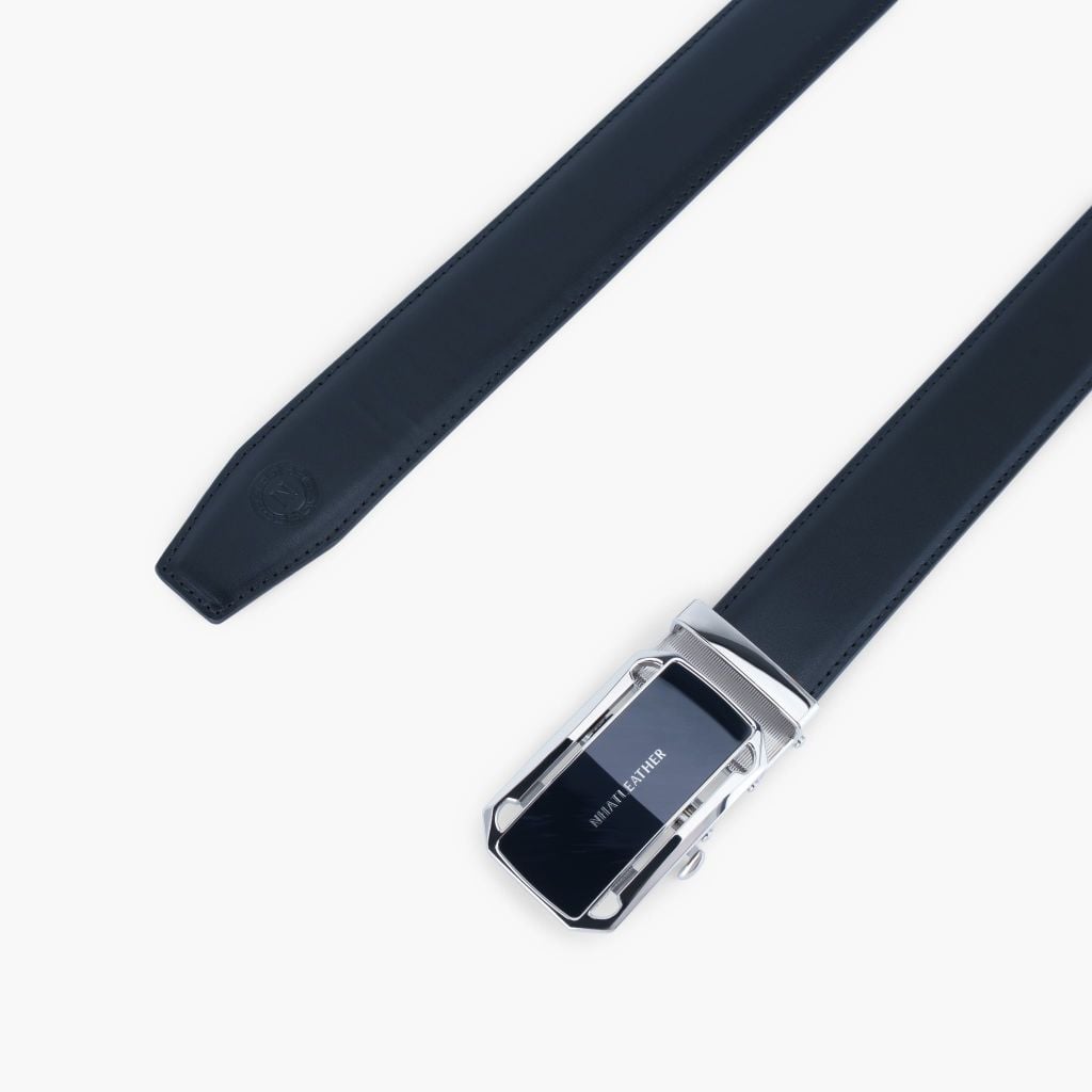 Thắt lưng nam da khóa tự động mặt trượt da lót Nappa bản 32mm - NDT-092