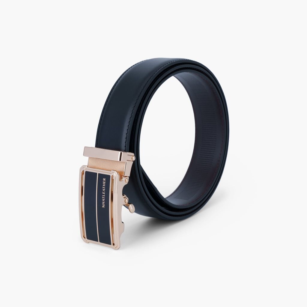 Thắt lưng nam da khóa tự động mặt trượt da lót Nappa bản 32mm - NDT-092
