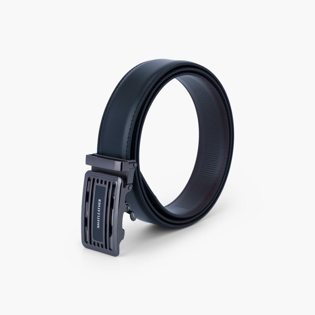 Thắt lưng nam da khóa tự động mặt trượt da lót Nappa bản 32mm - NDT-092