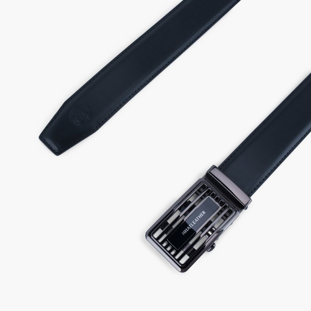 Thắt lưng nam da khóa tự động mặt trượt da lót Nappa bản 32mm - NDT-092