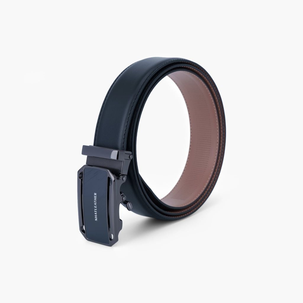 Thắt lưng nam da khóa tự động mặt trượt da lót Nappa bản 32mm - NDT-092