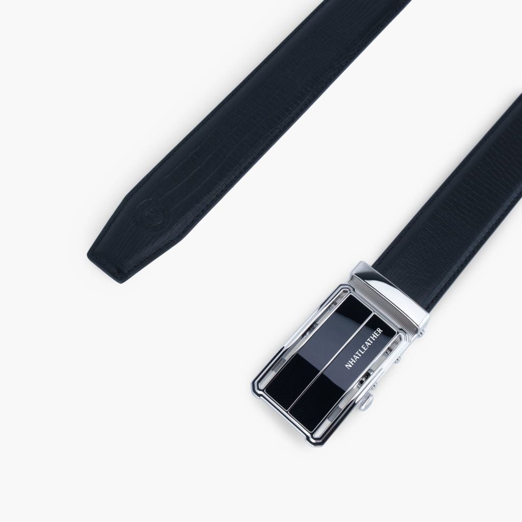Thắt lưng nam da khóa tự động mặt trượt da lót Nappa bản 32mm - NDT-092