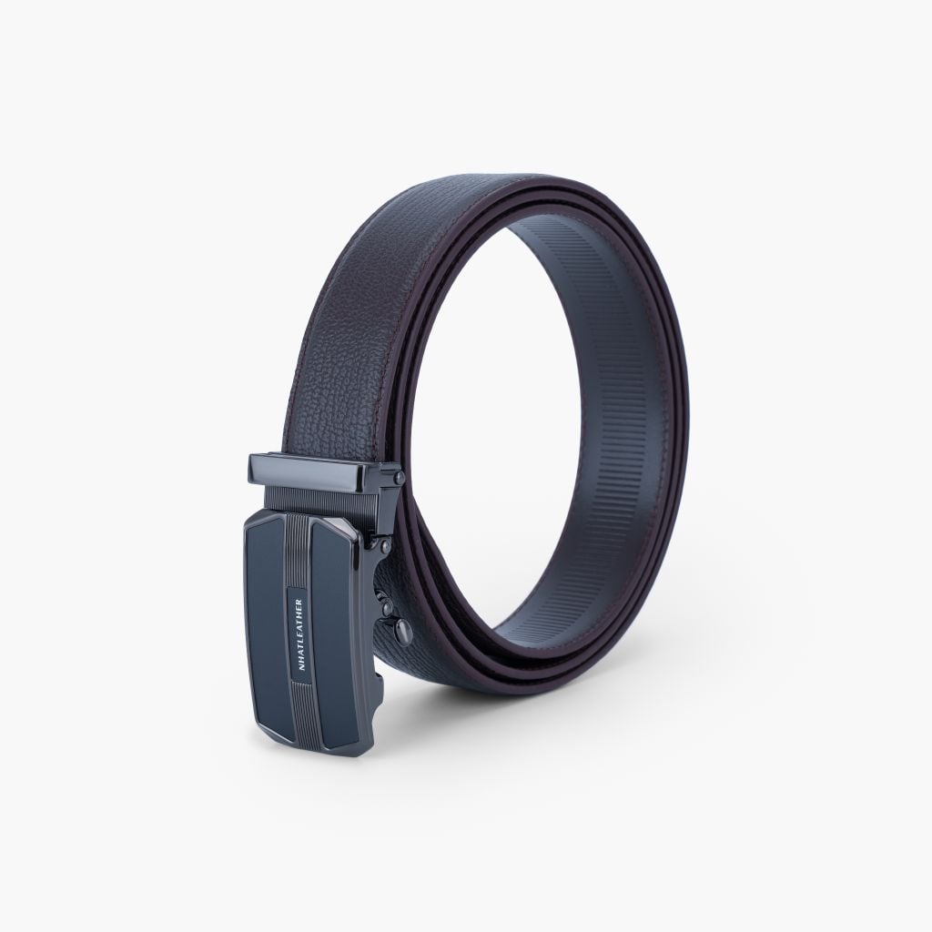 Thắt lưng nam da khóa tự động mặt trượt da lót Nappa bản 32mm - NDT-092