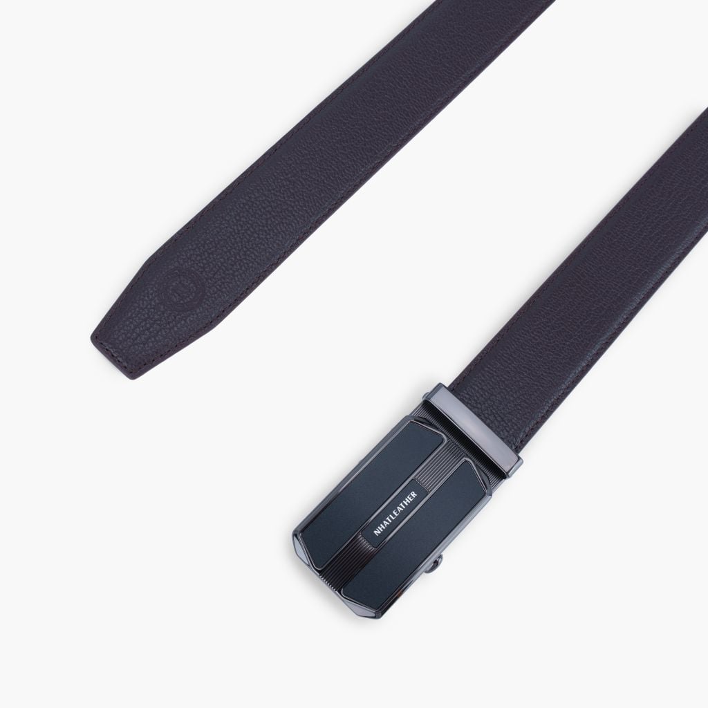 Thắt lưng nam da khóa tự động mặt trượt da lót Nappa bản 32mm - NDT-092