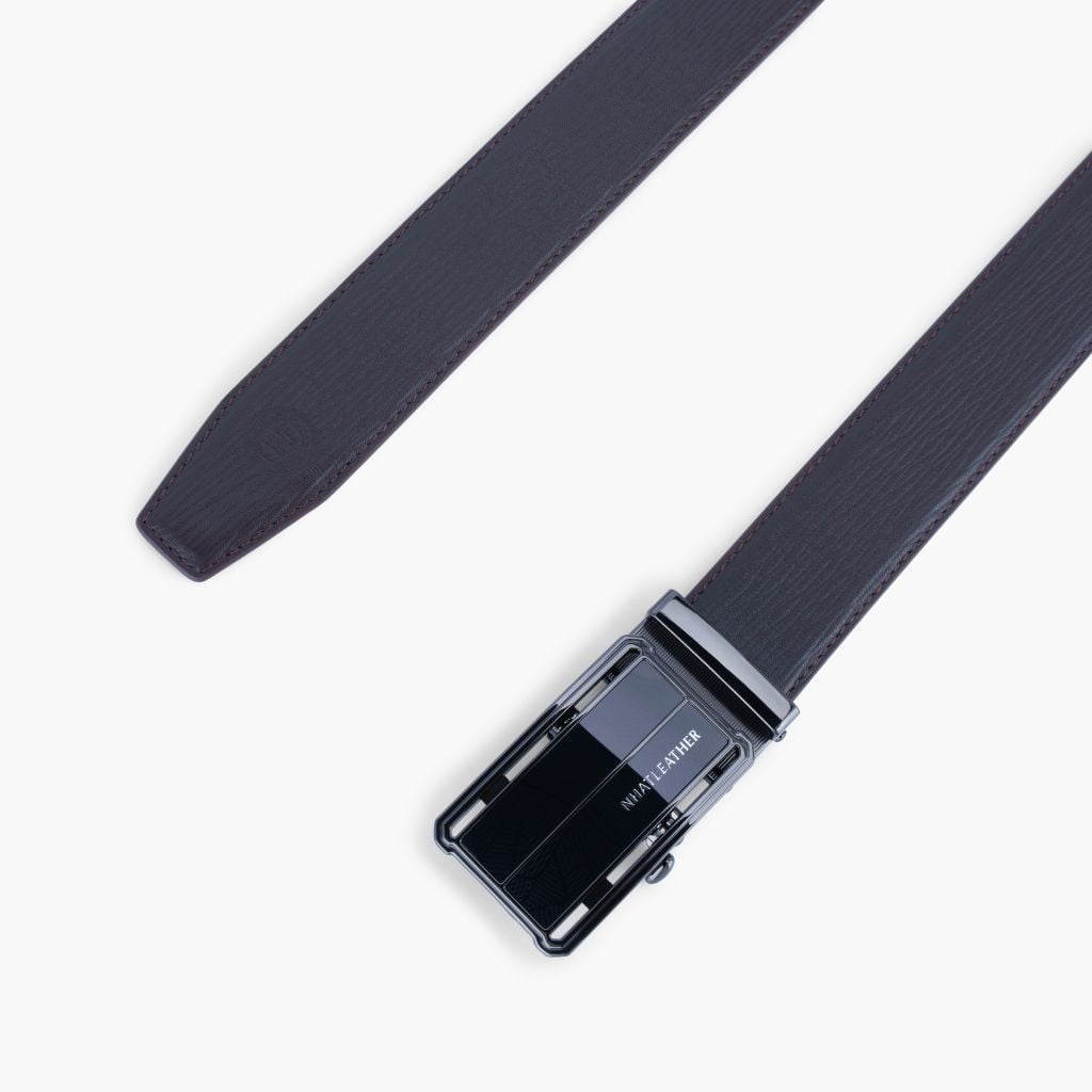 Thắt lưng nam da khóa tự động mặt trượt da lót Nappa bản 32mm - NDT-092