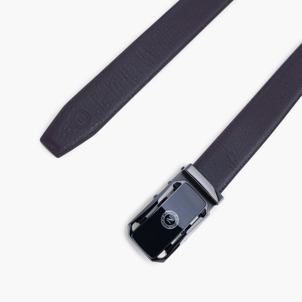Thắt lưng nam da khóa tự động mặt trượt da lót Nappa bản 32mm - NDT-092