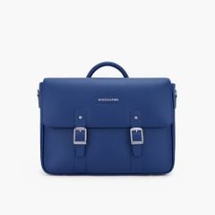 Cặp da doanh nhân phom hộp mềm đựng laptop, da bò Mill phối Nappa, dây đeo tháo rời NCM-047