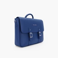 Cặp da doanh nhân phom hộp mềm đựng laptop, da bò Mill phối Nappa, dây đeo tháo rời NCM-047