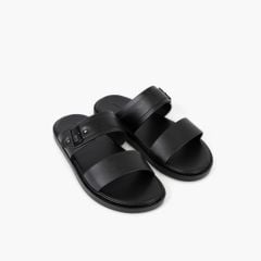 Dép sandal da NHATLEATHER - Dép da 2 quai ngang - NS2Q-KKN