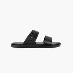 Dép sandal da NHATLEATHER - Dép da 2 quai ngang - NS2Q-KKN